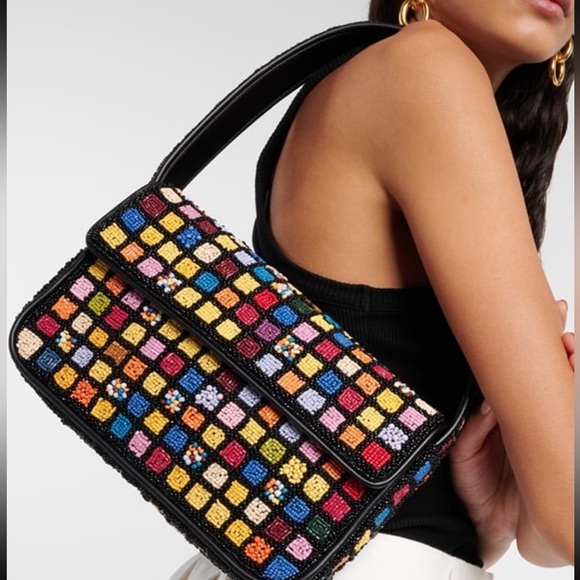 🌺🎉2XHP🎉🌺 NWT Staud Tommy Shoulder Bag Dance Floor - Picture 9 of 16